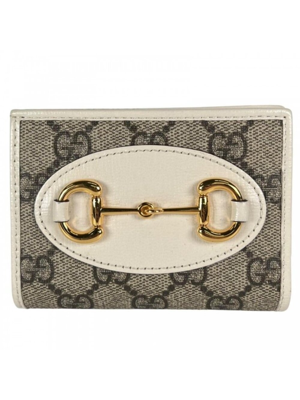 Gucci Bifold Wallet GG Canvas Brown Gold - Picture 1 of 12